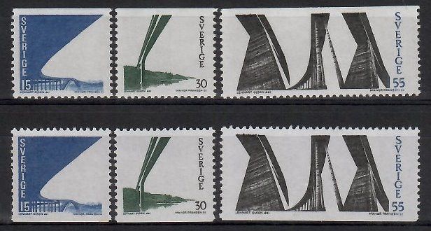Znaczek Szwecja 1969 Mi 650-652Do,Du Czyste **