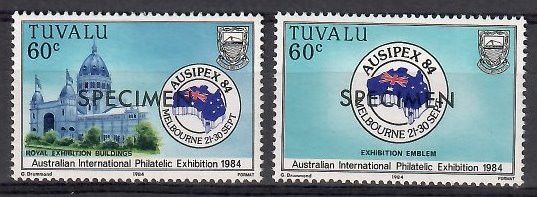 Znaczek Tuvalu 1984 Mi spe 244-245 Stemplowane