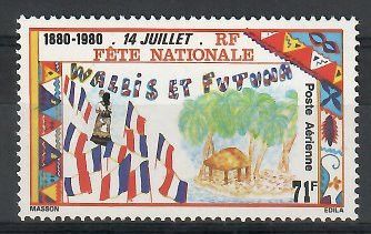 Znaczek Wallis et Futuna 1980 Mi 375 Czyste **