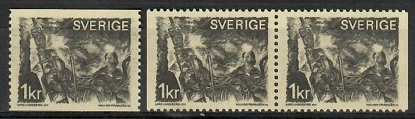 Znaczek Szwecja 1970 Mi 689a,dl,dr Czyste **