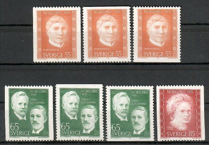 Znaczek Szwecja 1971 Mi 734-736C,Do,Du Czyste **