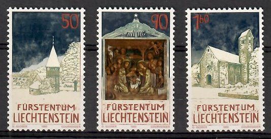 Znaczek Liechtenstein 1992 Mi 1050-1052 Czyste **