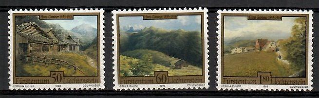 Znaczek Liechtenstein 1993 Mi 1056-1058 Czyste **