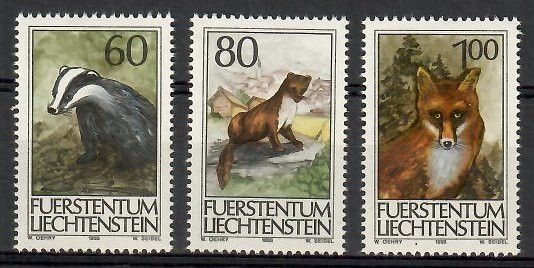 Znaczek Liechtenstein 1993 Mi 1066-1068 Czyste **