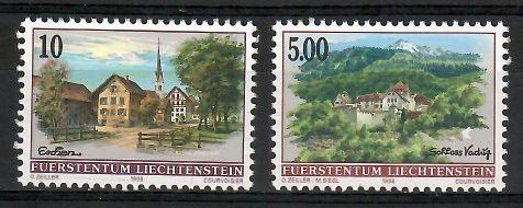 Znaczek Liechtenstein 1996 Mi 1126-1127 Czyste **