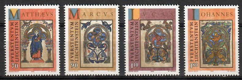Znaczek Liechtenstein 1996 Mi 1141-1144 Czyste **