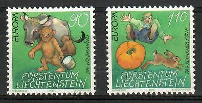 Znaczek Liechtenstein 1997 Mi 1145-1146 Czyste **