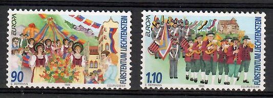 Znaczek Liechtenstein 1998 Mi 1165-1166 Czyste **