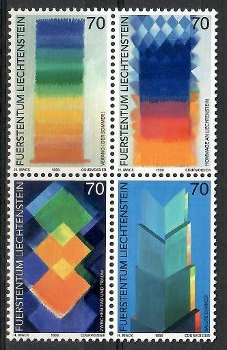 Znaczek Liechtenstein 1998 Mi 1167-1170 Czyste **