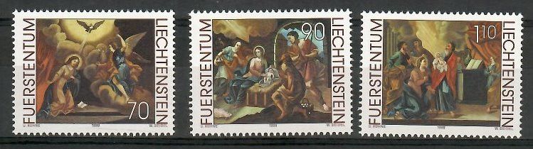 Znaczek Liechtenstein 1999 Mi 1217-1219 Czyste **