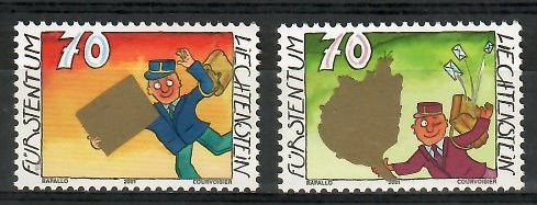 Znaczek Liechtenstein 2001 Mi 1257-1258 Czyste **