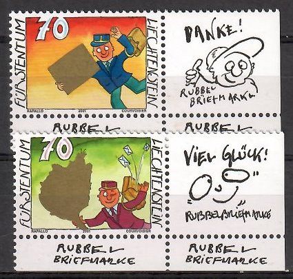 Znaczek Liechtenstein 2001 Mi 1257-1258 Czyste **