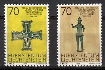 Znaczek Liechtenstein 2001 Mi 1266-1267 Czyste **