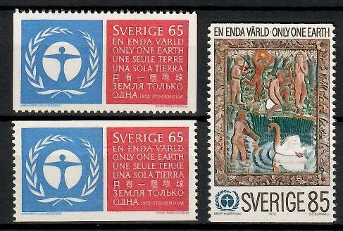Znaczek Szwecja 1972 Mi 758-759A,C Czyste **