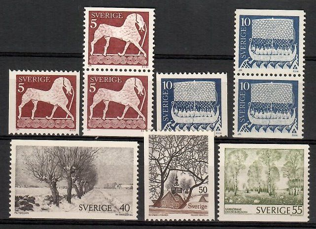 Znaczek Szwecja 1973 Mi 799-803yC,Do,Du,A Czyste **