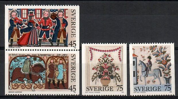 Znaczek Szwecja 1973 Mi 828-831 Czyste **