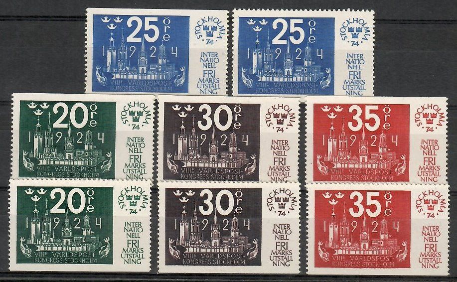 Znaczek Szwecja 1974 Mi 846-849Do,Du Czyste **
