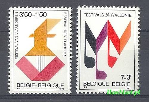 Znaczek Belgia 1971 Mi 1651-1652 Czyste **