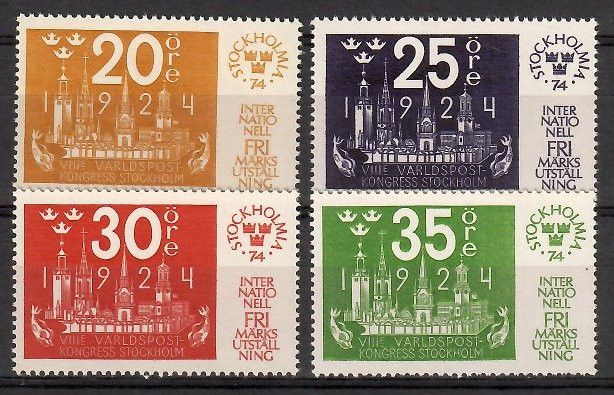 Znaczek Szwecja 1974 Mi 866-869 Czyste **