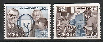 Znaczek Szwecja 1974 Mi 889-890 Czyste **