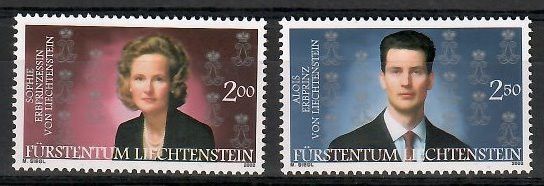 Znaczek Liechtenstein 2002 Mi 1299-1300 Czyste **