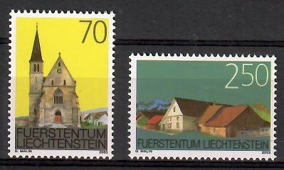 Znaczek Liechtenstein 2003 Mi 1314-1315 Czyste **