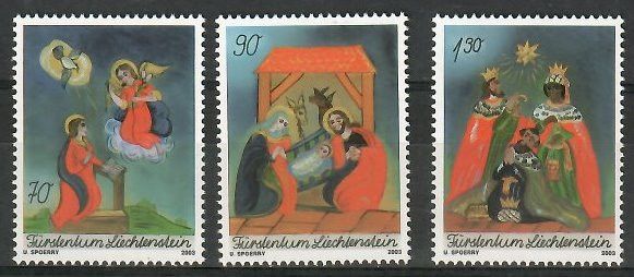 Znaczek Liechtenstein 2003 Mi 1330-1332 Czyste **