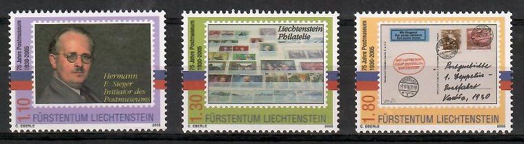 Znaczek Liechtenstein 2005 Mi 1380-1382 Czyste **
