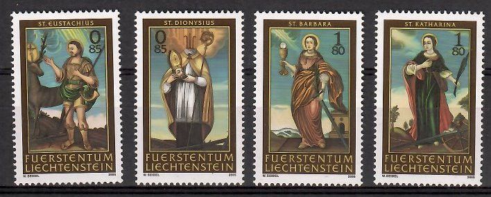 Znaczek Liechtenstein 2005 Mi 1370-1373 Czyste **