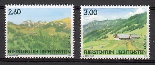 Znaczek Liechtenstein 2008 Mi 1473-1474 Czyste **