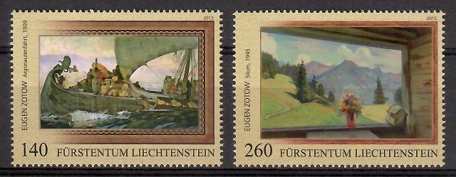 Znaczek Liechtenstein 2013 Mi 1690-1691 Czyste **