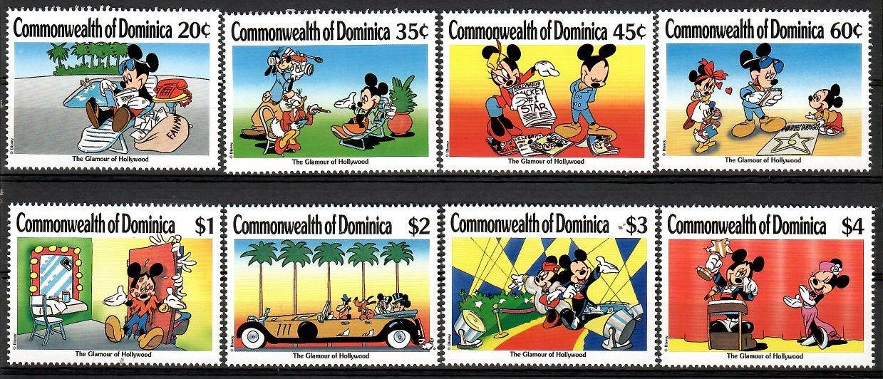 Znaczek Dominika 1989 Mi 1268-1275 Czyste **