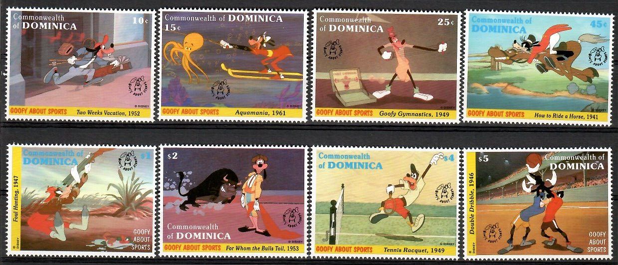 Znaczek Dominika 1992 Mi 1614-1621 Czyste **