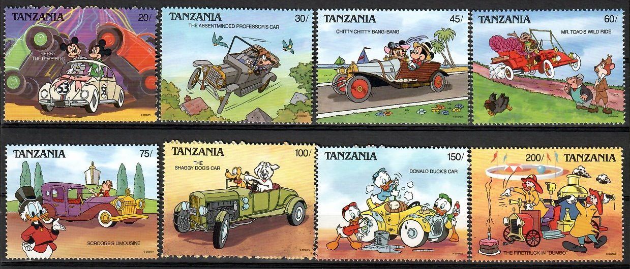 Znaczek Tanzania 1990 Mi 649-656 Czyste **