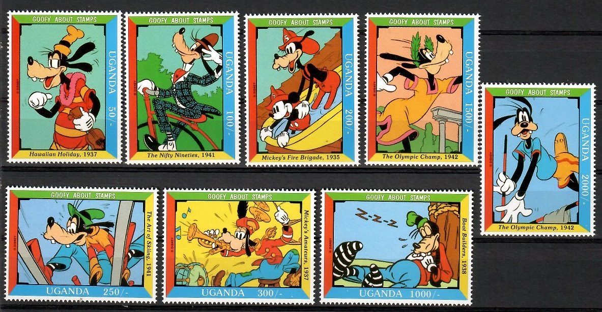 Znaczek Uganda 1992 Mi 1156-1163 Czyste **
