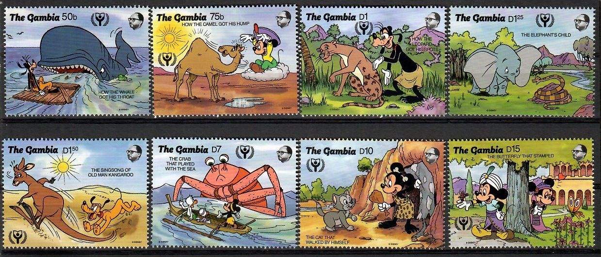 Znaczek Gambia 1991 Mi 1198-1205 Czyste **