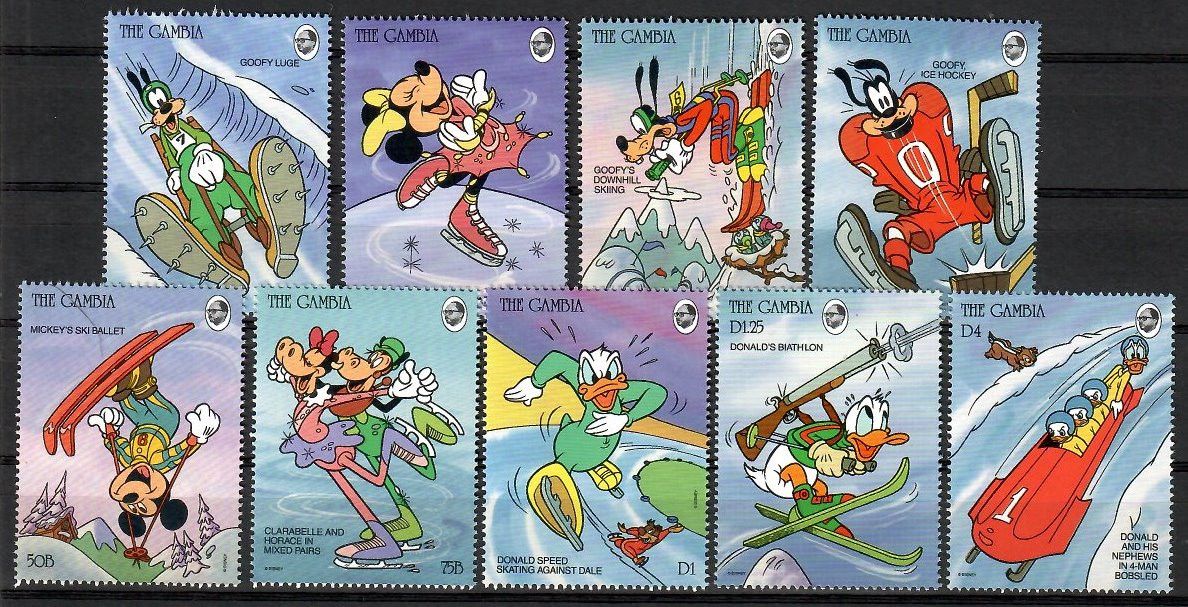 Znaczek Gambia 1993 Mi 1799-1807 Czyste **
