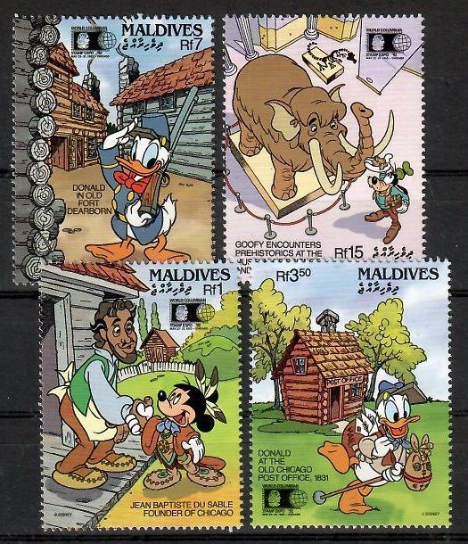 Znaczek Malediwy 1992 Mi 1708-1711 Czyste **