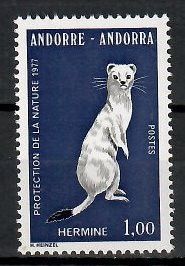 Znaczek Andora (francuska) 1976 Mi 281 Czyste **