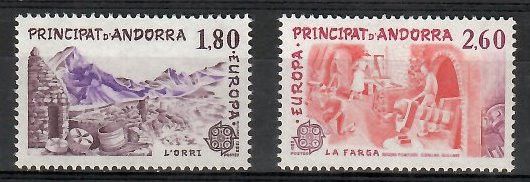 Znaczek Andora (francuska) 1983 Mi 334-335 Czyste **