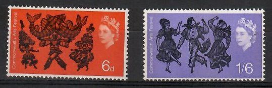 Znaczek Wielka Brytania 1965 Mi 392-393x Czyste **