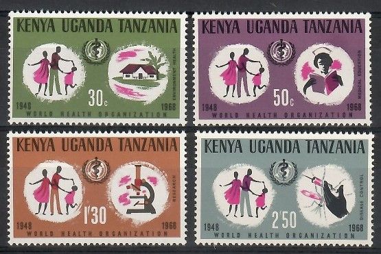 Znaczek Brytyjska Afryka Wschodnia 1968 Mi 173-176 Czyste **