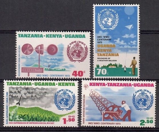 Znaczek Brytyjska Afryka Wschodnia 1973 Mi 247-250 Czyste **