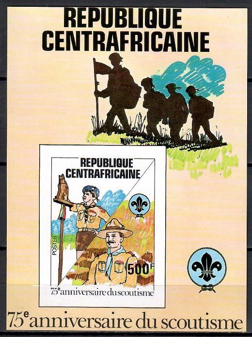 Znaczek Republika Środkowoafrykańska 1982 Mi bl 163B Czyste **