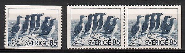 Znaczek Szwecja 1977 Mi 937xA,Dl,Dr Czyste **