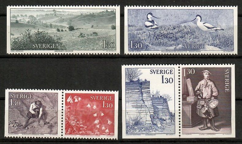 Znaczek Szwecja 1978 Mi 1022-1027 Czyste **