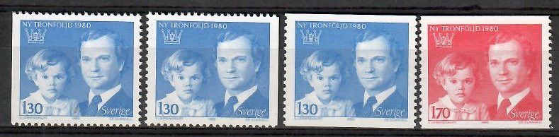 Znaczek Szwecja 1980 Mi 1101-1102A,Dl,Dr Czyste **