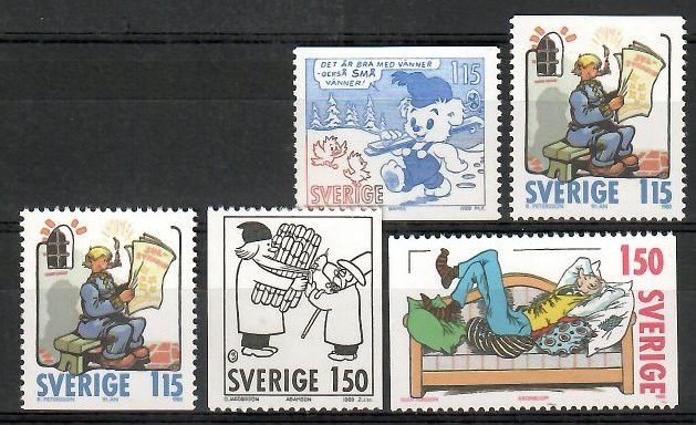 Znaczek Szwecja 1980 Mi 1124-1127A,Do,Du,C Czyste **
