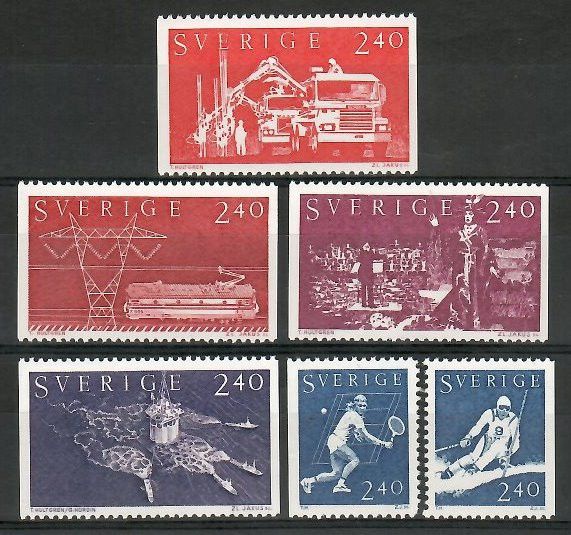 Znaczek Szwecja 1981 Mi 1160-1165 Czyste **
