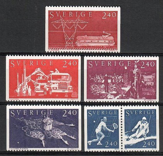 Znaczek Szwecja 1981 Mi 1160-1165 Czyste **